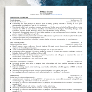 resume for experienced #1 ats friendly professional modern cv template compatible for docs, word, pages