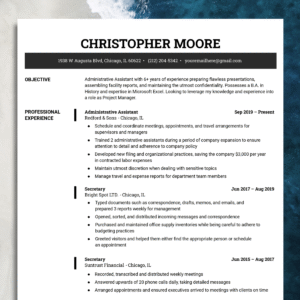 resume for experienced #10 ats friendly professional modern cv template compatible for docs, word, pages