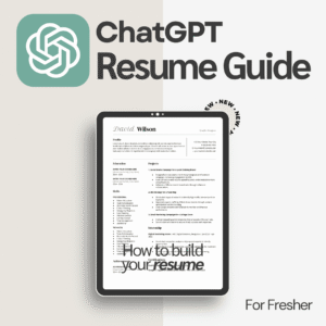 ultimate chatgpt resume guide for fresher job seekers | resume manual | cv guide | cv manual | ai chatgpt resume guide